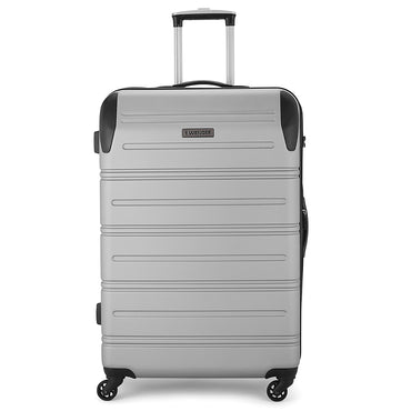 Static Large Hardside Luggage ABS Silver