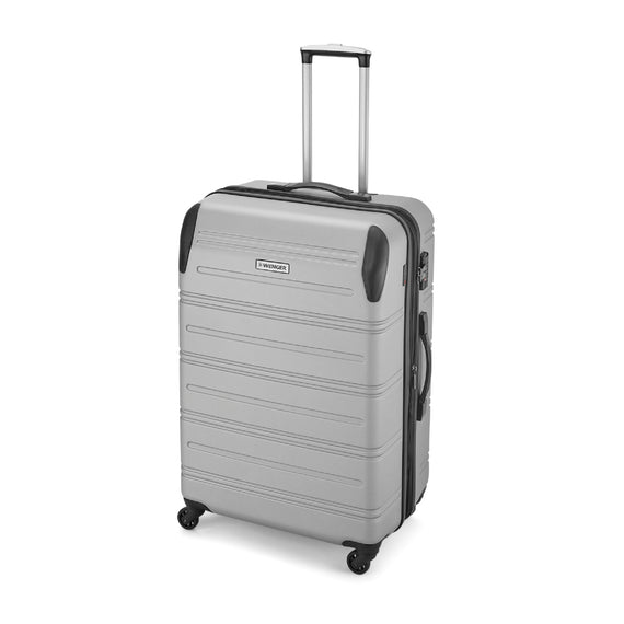 Static Large Hardside Luggage ABS Silver