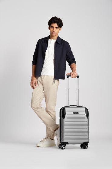 2 pc set Static Pro Cabin, Medium Hardside Luggage ABS Grey