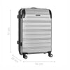 Static-Pro Large Hardside Luggage ABS Grey