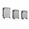 3 Pc Static Pro Cabin, Medium, Large Hardside Luggage ABS Grey