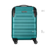 Static Carry-On Hardside Luggage ABS Blue