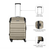 Static Medium Hardside Luggage ABS Gold