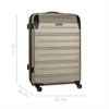 Static Large Hardside Luggage ABS Gold