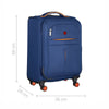 Fiero Pro Carry-on Softside Luggage Polyester Blue/Orange