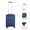 Fiero Pro Carry-on Softside Luggage Polyester Blue/Orange
