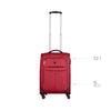 Fiero Pro Carry-on Softside Luggage Polyester Red/Black