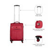 Fiero Pro Carry-on Softside Luggage Polyester Red/Black