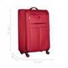 Fiero Pro Large Softside Luggage Polyester Red/Black
