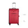 Fiero Pro Large Softside Luggage Polyester Red/Black
