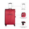 Fiero Pro Large Softside Luggage Polyester Red/Black