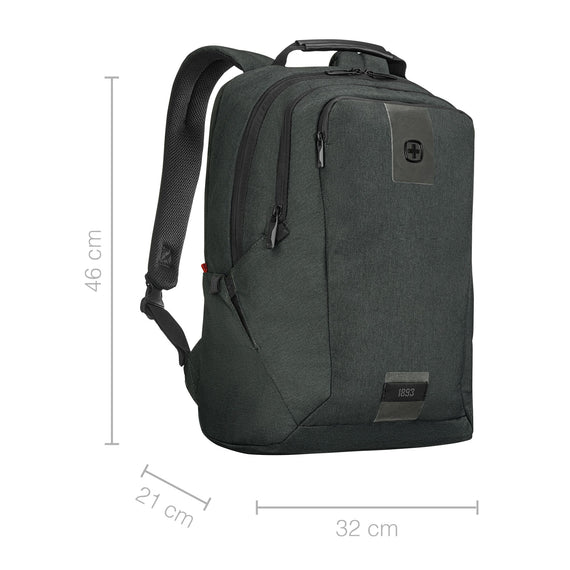 MX ECO, MX ECO Professional, 16" Laptop Backpack with 10" Tablet Pocket, Charcoal