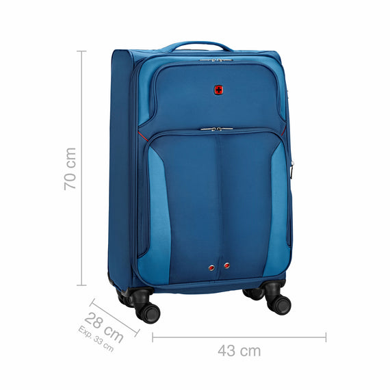 Castic Pro Medium Softside Luggage Polyester, Blue