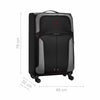 Castic Pro Large Softside Luggage Polyester, Charcoal