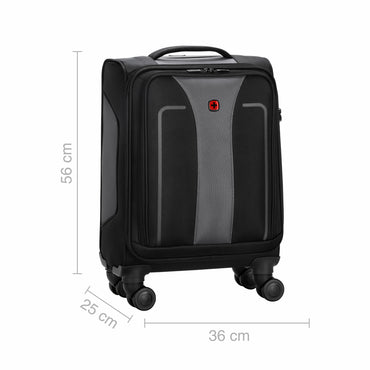 Fantic Pro Carry-On Softside Luggage Polyester, Black