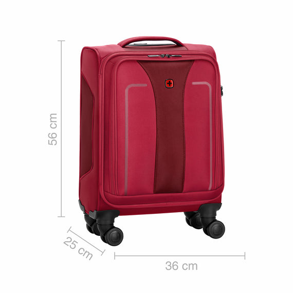 Fantic Pro Carry-On Softside Luggage Polyester, Burgundy