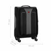 Fantic Pro Medium Softside Luggage Polyester, Black