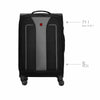 Fantic Pro Medium Softside Luggage Polyester, Black