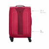 Fantic Pro Medium Softside Luggage Polyester, Burgundy