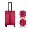 Fantic Pro Medium Softside Luggage Polyester, Burgundy