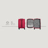 Fantic Pro Medium Softside Luggage Polyester, Burgundy