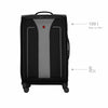 Fantic Pro Large Softside Luggage Polyester, Black