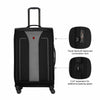 Fantic Pro Large Softside Luggage Polyester, Black