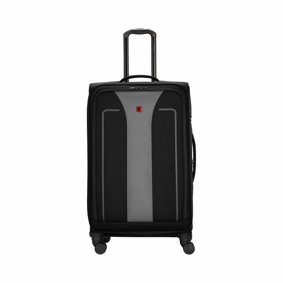 Fantic Pro Large Softside Luggage Polyester, Black