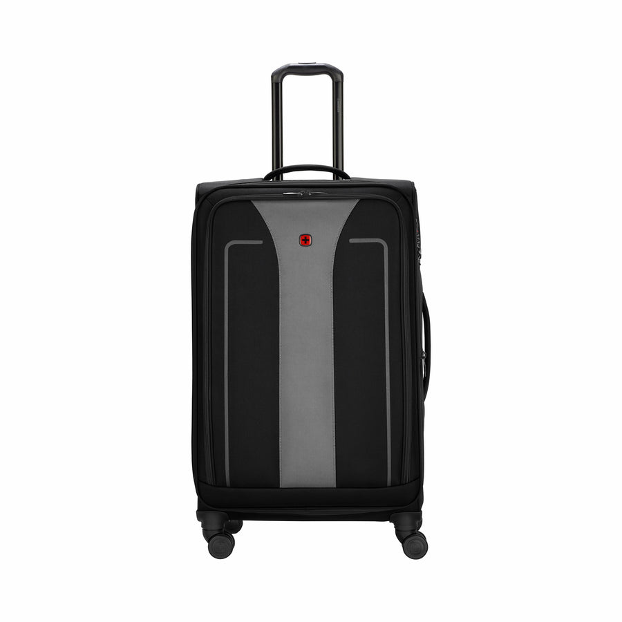 Fantic Pro Large Softside Luggage Polyester, Black