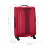 Fantic Pro Large Softside Luggage Polyester, Burgundy