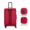 Fantic Pro Large Softside Luggage Polyester, Burgundy