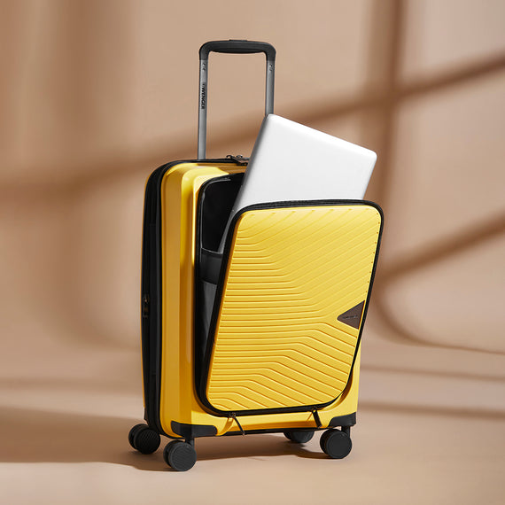 Ultra-Lite Mobile Office Carry-On Hardside Luggage Polypropylene Yellow