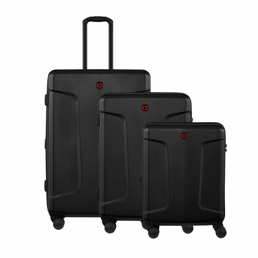 Legacy - Dc Hs, Legacy 3 Pc Set Cabin, Medium, Large Hardside Luggage, Black