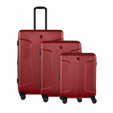 Legacy - Dc, 3 Pc Set Cabin, Medium, Large Hardside Luggage Red