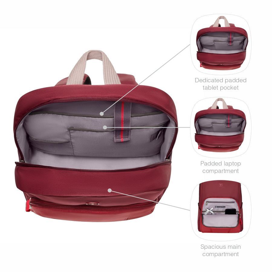 Motion, 15.6 Inches Laptop Backpack, 20 liters, Digital Red, 612546 ...