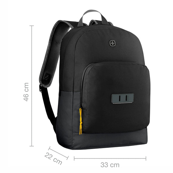 Next 23, Crango, 16" Laptop Backpack, Gravity Black