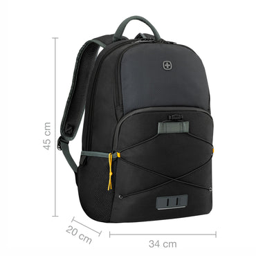 Next 23, Trayl, 15.6" Laptop Backpack with Tablet Pocket, Gravity Black