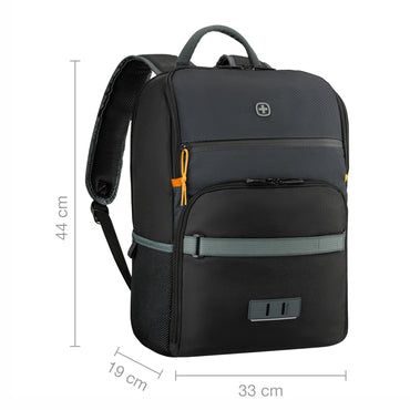 Next 23, Move, 16" Laptop Backpack with Tablet Pocket, Gravity Black