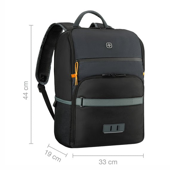 Next 23, Move, 16" Laptop Backpack with Tablet Pocket, Gravity Black