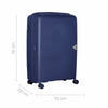 Ultra-Lite Large Hardside Luggage Polypropylene Blue
