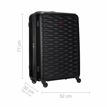 In-Flight  Large Hardside Luggage ABS/PC, Black