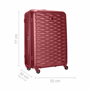 In-Flight Large Hardside Luggage ABS/PC, Red