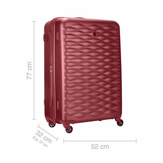 In-Flight Large Hardside Luggage ABS/PC, Red