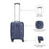 Cote D' Azure Carry-On Hardside Luggage ABS/ PC Blue