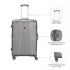 Cote D' Azure Medium Hardside Luggage ABS/ PC Silver