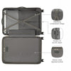 Cote D' Azure Medium Hardside Luggage ABS/ PC Silver