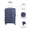 Cote D' Azure Large Hardside Luggage ABS/ PC Blue