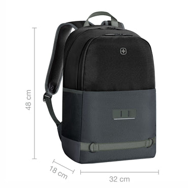 Next 24, Tyon, 15.6" Laptop Backpack, Gravity Black