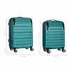 2 pc set Static Pro Cabin, Medium Hardside Luggage ABS Blue