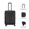 Amplix Medium Hardside Luggage Polycarbonate Black